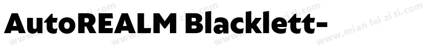 AutoREALM Blacklett字体转换